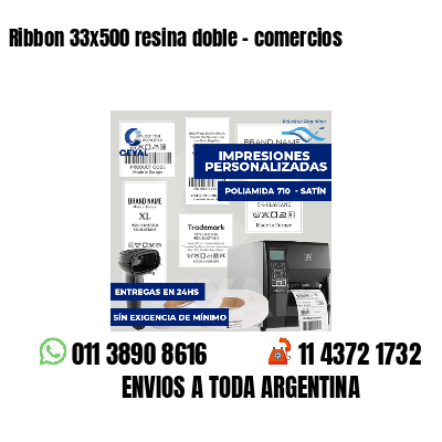 Ribbon 33x500 resina doble - comercios