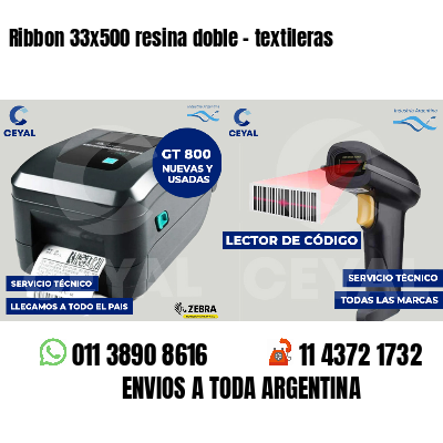 Ribbon 33x500 resina doble - textileras