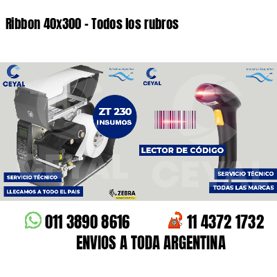 Ribbon 40x300 - Todos los rubros