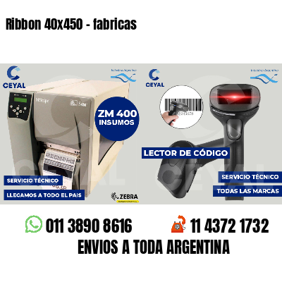 Ribbon 40x450 - fabricas