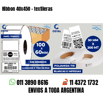 Ribbon 40x450 - textileras