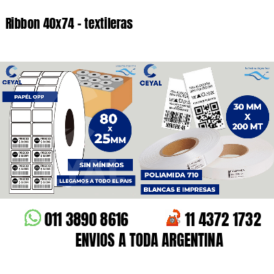 Ribbon 40x74 - textileras