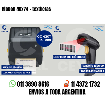 Ribbon 40x74 - textileras