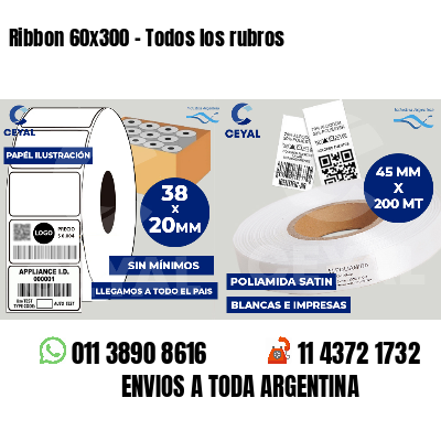 Ribbon 60x300 - Todos los rubros
