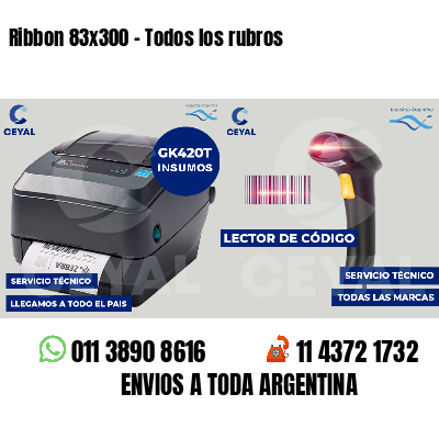 Ribbon 83x300 - Todos los rubros