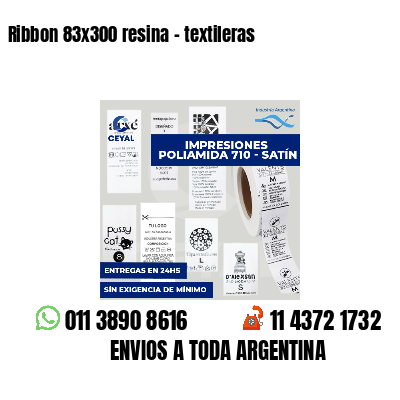 Ribbon 83x300 resina - textileras