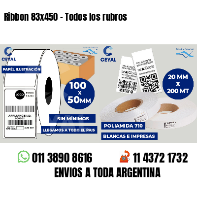 Ribbon 83x450 - Todos los rubros
