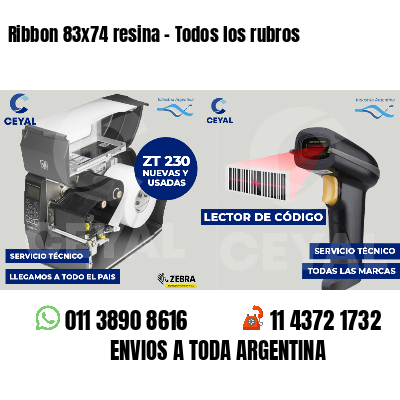 Ribbon 83x74 resina - Todos los rubros