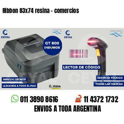 Ribbon 83x74 resina - comercios