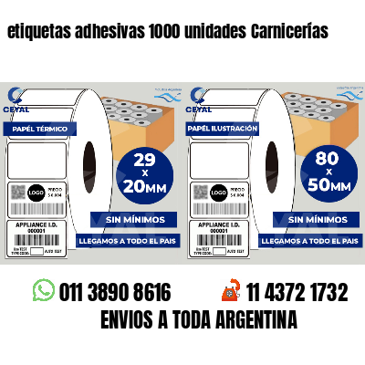 etiquetas adhesivas 1000 unidades Carnicerías