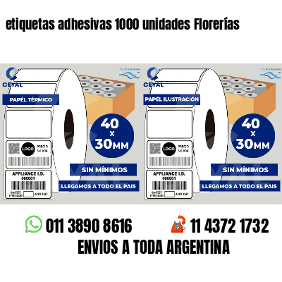 etiquetas adhesivas 1000 unidades Florerías