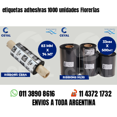 etiquetas adhesivas 1000 unidades Florerías