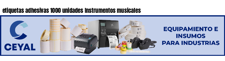 etiquetas adhesivas 1000 unidades Instrumentos musicales
