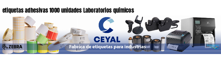 etiquetas adhesivas 1000 unidades Laboratorios químicos