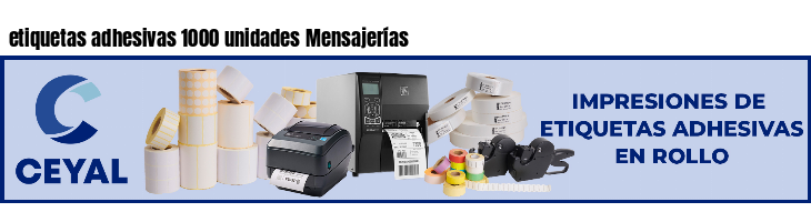 etiquetas adhesivas 1000 unidades Mensajerías