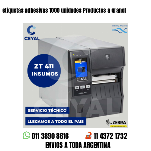 etiquetas adhesivas 1000 unidades Productos a granel