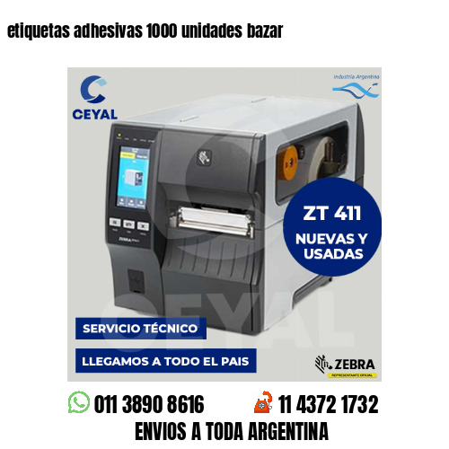 etiquetas adhesivas 1000 unidades bazar