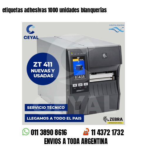 etiquetas adhesivas 1000 unidades blanquerías