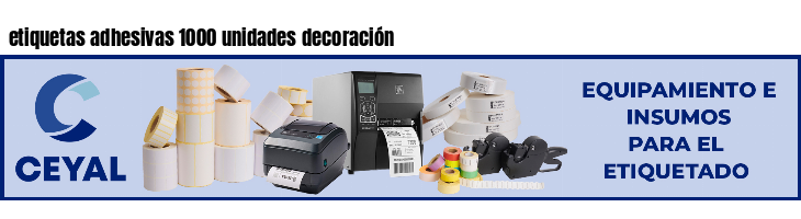 etiquetas adhesivas 1000 unidades decoración
