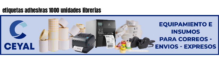 etiquetas adhesivas 1000 unidades librerias