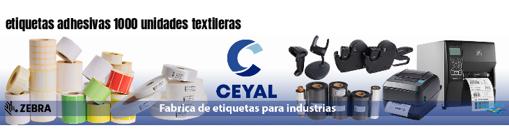etiquetas adhesivas 1000 unidades textileras