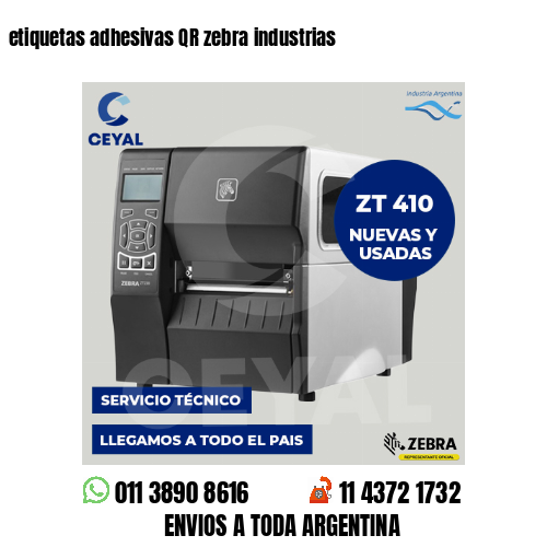 etiquetas adhesivas QR zebra industrias