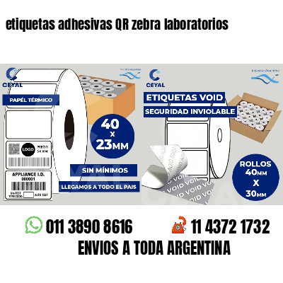 etiquetas adhesivas QR zebra laboratorios