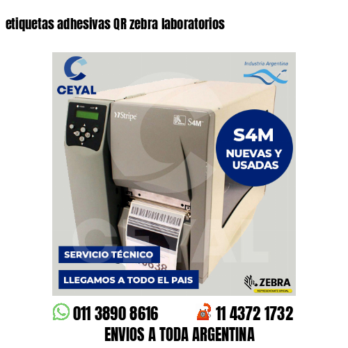 etiquetas adhesivas QR zebra laboratorios