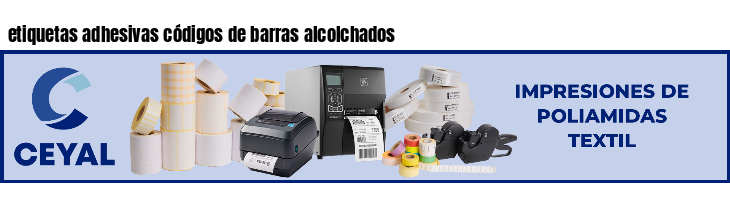 etiquetas adhesivas códigos de barras alcolchados
