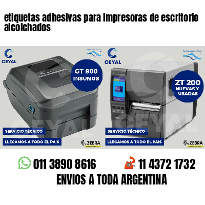 etiquetas adhesivas para impresoras de escritorio alcolchados