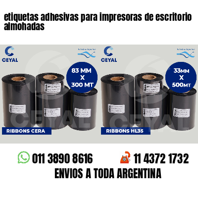 etiquetas adhesivas para impresoras de escritorio almohadas