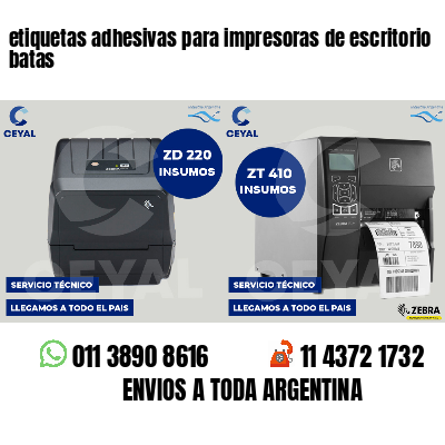 etiquetas adhesivas para impresoras de escritorio batas