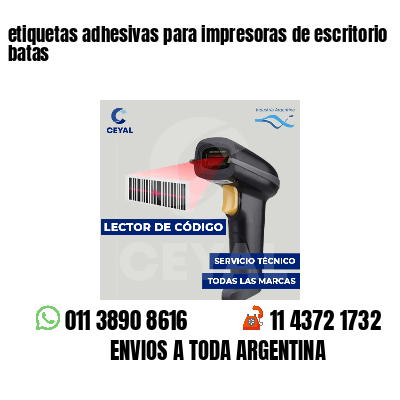 etiquetas adhesivas para impresoras de escritorio batas