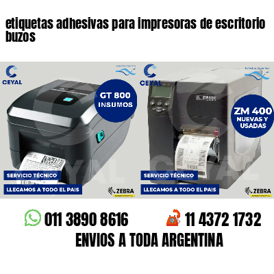 etiquetas adhesivas para impresoras de escritorio buzos
