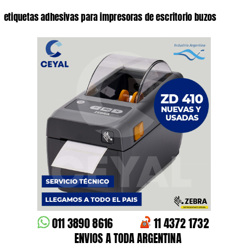 etiquetas adhesivas para impresoras de escritorio buzos