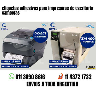 etiquetas adhesivas para impresoras de escritorio camperas