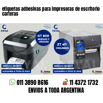 etiquetas adhesivas para impresoras de escritorio carteras