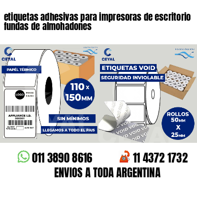 etiquetas adhesivas para impresoras de escritorio fundas de almohadones