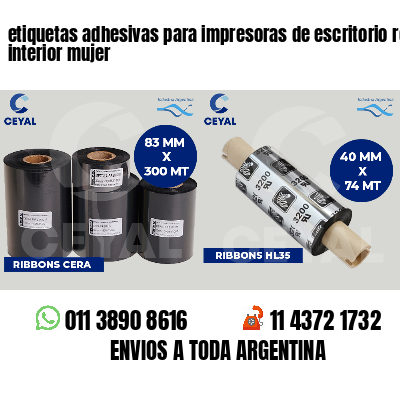 etiquetas adhesivas para impresoras de escritorio ropa interior mujer