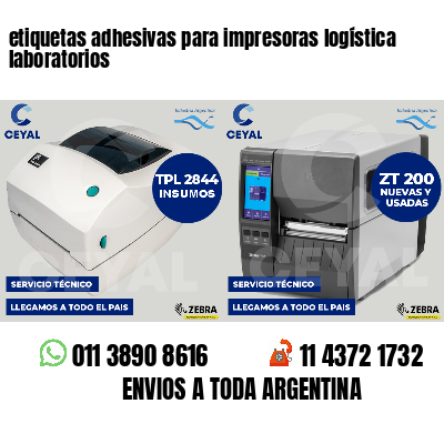 etiquetas adhesivas para impresoras logística  laboratorios