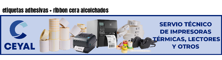 etiquetas adhesivas   ribbon cera alcolchados