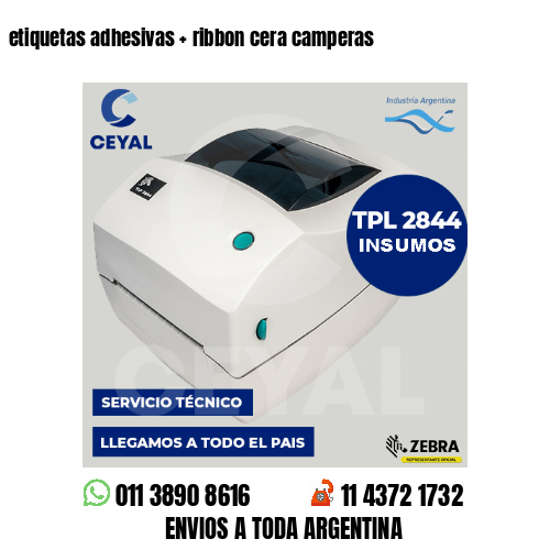 etiquetas adhesivas   ribbon cera camperas