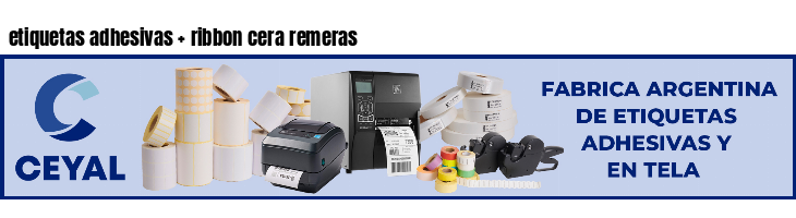 etiquetas adhesivas ribbon cera remeras