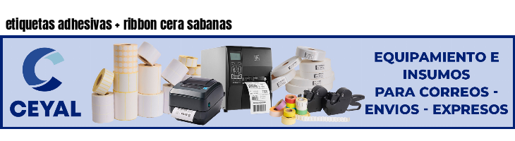 etiquetas adhesivas ribbon cera sabanas