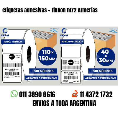 etiquetas adhesivas ribbon hl72 Armerías