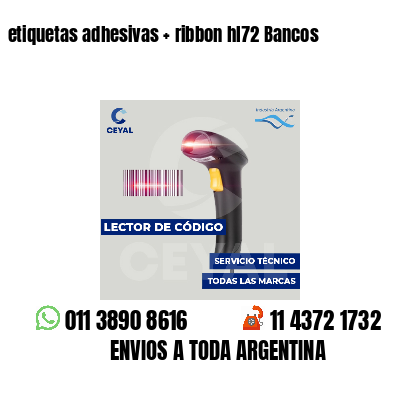 etiquetas adhesivas ribbon hl72 Bancos