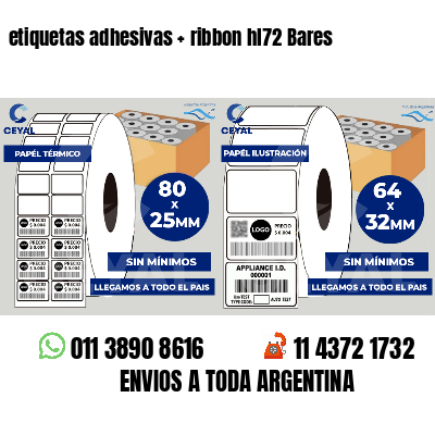 etiquetas adhesivas ribbon hl72 Bares
