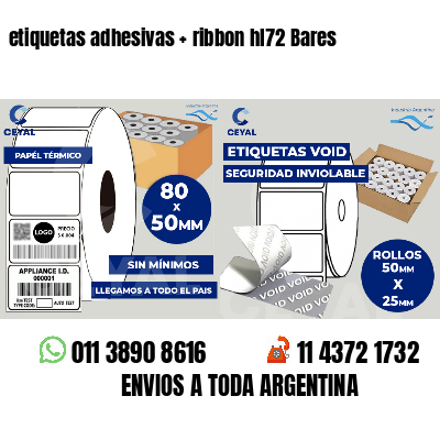 etiquetas adhesivas ribbon hl72 Bares