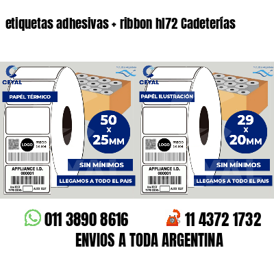 etiquetas adhesivas   ribbon hl72 Cadeterías