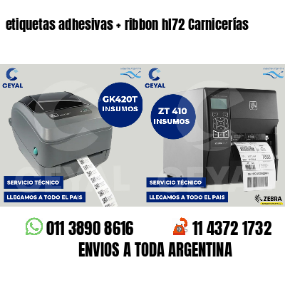etiquetas adhesivas   ribbon hl72 Carnicerías